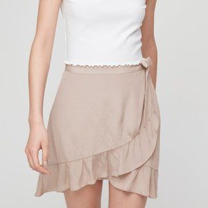 Aritzia Sunday Best Annely Ruffle Wrap Skirt